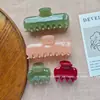 Pinza para el Cabello Gruesa de Acetato Nueva Estilo Francés, Pinza de Tiburón, Pinza de Gel de Color Sólido, de Alta Gama