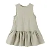 2026 Verano Nueva Llegada Vestido sin Mangas para Niñas Vestido Casual de Verano con Cuello Redondo para Bebés Niños Agente Mayorista