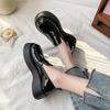 Zapatos de Mocasín Mary Jane de una Sola Capa Estilo Francés para Mujer Otoño 2024 Nuevos Mocasines de Plataforma Estilo Británico Versátiles para Mujer