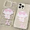 Funda para iPhone 16 Pro Max con diseño de oveja, transparente, anticaídas, con diseño de dibujos animados, para Apple 14 y 13/11