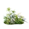 Plantas Artificiais de Flores Hy-Af7 para Decoração Suave, Plantas Verdes Falsas Populares para Paisagismo Interno e Externo, Decoração de Vitrine