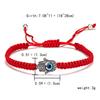 Comercio Electrónico Transfronterizo Suministro Creativo Nuevo Pulsera Trenzada de Cuerda Roja Ojo Maligno Ojos Azules Pulsera Ajustable de Moda Al por Mayor