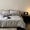 Juego de cama, 100% algodón, lujoso y de alta gama, con un diseño jacquard de algodón puro, que incluye una sábana plana, una funda de edredón y una sábana bajera, disponible en tamaño individual y matrimonial, un juego de tres piezas