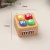 Accesorios de resina DIY de dibujos animados Caja M&M's Dijes para zapatos Juguetes de comida en miniatura Pinzas para el cabello Llaveros Colgantes Accesorios