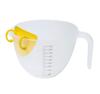 Taza medidora filtrante con escala, filtro para huevos, recipiente para hornear huevos, lavadero de verduras, cesta de drenaje, colador de arroz, lavadero de arroz