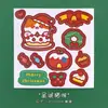 Pegatinas Navideñas de Dibujos Animados para Niños Pegatinas Decorativas Lindas para Estudiantes Manual de Bricolaje Material para Cortar Libre Pegatinas