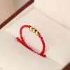 Anillo de Oro Puro 999 para Mujer, Estilo Nuevo, Anillo Trenzado de Cuerda Tejida Hecho a Mano, 24K, Venta al por Mayor para Regalos
