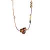 Colar Francês Super Fada Elegante Colorido Gota de Óleo Borboleta Contas de Arroz Corrente de Clavícula Pérola de Água Doce Pedra Natural Corrente de Colar