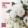 Flor de flor de videira artificial para encosto de cadeira, decoração de casamento, arranjo floral para cenários de casamento, prendedores de cortina florais, nova flor de eucalipto para encosto de cadeira