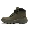 Zapatos de Senderismo Duraderos para Exteriores Transfronterizos para Hombres, Antideslizantes, Resistentes al Desgaste, Zapatos de Escalada Todoterreno, Ligeros, Amortiguadores, Negros y Marrones