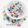 100 Piezas de Perlas de Imitación de Jade de 6 mm Perlas de Cristal de Vidrio Pulsera Hecha a Mano DIY Pendientes Accesorios para el Cabello Pasador Cabeza Metabo