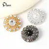 Botones Metálicos de Alta Gama, Botones Pequeños Estilo Chanel para Manualidades de Colores Mixtos, Botones de Perla de Alta Gama Cosidos a Mano, En Stock de Fábrica