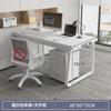 Escritorio de Oficina Escritorio de Oficina Hogar Gabinete con Cajones Mesa para 2 Personas Combinación de Mesa y Silla Mesa Moderna Simple
