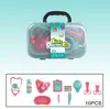 Casa de Juegos Educativa para Educación Infantil Transfronteriza, Set de Juguetes de Herramientas Médicas de Simulación, Caja de Almacenamiento para Juego de Roles, Escucha e Inyección