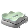 Cojín de Asiento de Espuma Viscoelástica al por Mayor Transfronterizo, Soporte Lumbar y para Cadera, Cojín de Silla Transpirable con Respaldo Integrado para Estar Sentado Prolongadamente