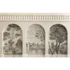 Papel Tapiz Estilo Retro Francés Jungla Estilo Crema Cubierta de Pared de Arco Sala de Estar Sofá Casa de Huéspedes Papel Tapiz Estilo Nanyang Papel Tapiz de Dormitorio
