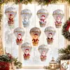 Enfeite de Natal Balão de Ar Quente de Madeira Plano 2D Papai Noel Boneco de Neve Desenhos Animados Decorações Árvore de Feriado Pendurado