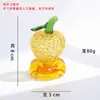 Presente de Natal de vidro Zibo, enfeite giratório em formato de maçã para carro, escritório ou mesa, um item decorativo para comércio exterior
