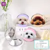 Espejo de Maquillaje para Mascotas Creativo 3D Portátil Plegable de Doble Cara Pequeño para Viajes al Aire Libre Espejo de Bolsillo para Retoques