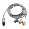 Compatible con PM7000/8000/9000/MEC Electrocardiógrafo Veterinario 6 pines Transfronterizo