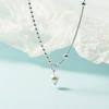 2021 Novo estilo coreano Freshwater Pearl Colar Feminino Verão Pequeno All-match Collarbone Design Moda Single High-end