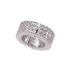 Mismo Anillo Metálico Pequeño con Incrustaciones de Diamantes de Tres Filas de Yu Shuxin Hebilla para el Cabello Pinza para Flequillo Pinza Lateral para la Frente Popular de Gama Alta