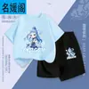 Traje de niño Verano 2025 Nuevo Ao Bing Ropa para niños Ropa de bebé Niñas Moda Nacional Algodón Puro Manga Corta Ropa de Verano