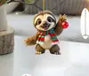 1 Chapéu de Panda Pingente de PC de Natal com Decoração de Natal Enfeite Pendurado Plano Fofo Acrílico 2D Ouro Obsidiana