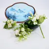 Rosas Pequeñas Frescas Artificiales Atadas a Mano para Mesa de Comedor y Mesa de Café, Decoración del Hogar Estilo Pastoral, Flores Falsas para Bodas, Flores Artificiales