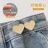 Herramienta para ajustar jeans, broche ajustable para cambiar el tamaño de los pantalones, faja de cintura con forma de corazón, pasador para arreglar ropa