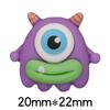 Lindo monstruo de un ojo resina dibujos animados accesorios de joyería pasador vaso de agua niños hecho a mano material diy venta al por mayor