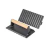 Placa de Hierro Fundido para Presionar Carne Mango de Madera Placa Larga para Presionar Carne Sin Recubrimiento Filete Redonda para Presionar Carne Prensa para Hamburguesas Fabricante de Planchas