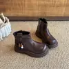 Botas para Niña 2026 Nuevo Otoño Invierno Versátiles Botas Martin Infantiles Colgante Pequeña Princesa Botas Cortas Botas Individuales