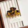 French-Style Gold Label Mermaid Acetate Hair Clip for Women, High-End Exquisite Shark Clip, Small Hairpin Hair Accessory