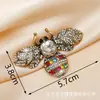 Broche de Abeja con Pedrería Europea y Americana para Hombres y Mujeres, Decoración de Traje de Alta Gama, Accesorios de Broche Corsage Modernos y Personalizados