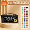 Marcador de Caja Negra Pequeña Color Verdadero 80 Colores Pincel de Arte para Estudiantes con Punta Suave Color Opaco Bolígrafo de Color Apilable