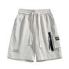 Pantalones cortos estilo Hong Kong para hombre, de verano, finos, holgados, de secado rápido, de marca de moda americana, informales, de talla media.