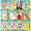 Cm2502010 Quebra-Cabeça Interativo Pai-Filho Tema Animal Desenho Animado Infantil Quebra-Cabeça DIY Adesivos de Rosto