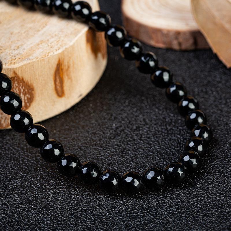 Z02黑玛瑙切面珠