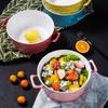 Micro-ocio Tazón de doble oreja Hogar Tazón grande Tazón para sopa Tazón para sopa Tazón para ensaladas de frutas Cerámico Personalizado Tazón para fideos Vajilla occidental Tazón para arroz horneado