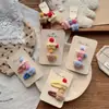 Nuevo Estilo Coreano Otoño e Invierno Estrella de Cinco Puntas Bola de Pelo Pasador para Niños Hecho a Mano Tela Clip para Flequillo Lateral Roto Dulces Accesorios para el Cabello