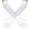 Accesorios para Mujer de los Años 1920 Spandex Satén Flocado Guantes de Charol Accesorios de Disfraz para Fiesta de Baile Transfronteriza en Stock