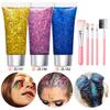 Transfronteiriço gel quente gel glitter lantejoulas corpo alto brilho rosto olho palco maquiagem cabelo brilhante cristal atacado