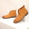 Botas Martin de Comercio Exterior Personalizadas para Hombre de Caña Alta Estilo Británico Retro Cuero Genuino Modernas Versátiles Zapatos Casuales con Plataforma
