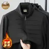 Chaqueta de algodón para hombre Oli de terciopelo, chaqueta con cremallera de polar con retazos de moda, amplio stock disponible para ventas transfronterizas
