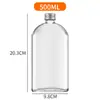 Garrafa de vinho de fruta, garrafa dispensadora, garrafa transparente de vidro para chá cold brew, garrafa quadrada de vinho de fruta, garrafa de vinho de gelo, garrafa de suco e chá de leite