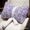 Almohada de Sofá Escandinavo Ins Terciopelo de Doble Cara Corazón Lazo Cojín Cojín para Ventana de Bahía Almohada Lumbar de Cabecera Regalo para Niña