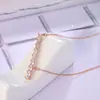 Accesorios de Moda Red Apple para Mujer Collar Sencillo para Clavícula Combinable con Todo Circonita Grado AAA Camisa Suéter Combinable con Todo