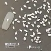 Rhinestones mini mixtos de forma irregular con base plana de tamaño pequeño al por mayor para decoraciones de arte de uñas, accesorios para uñas blancos con forma de marquesa y corazón