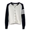 Cárdigan TIME BREATHE TB para mujer, estilo retro japonés de primavera y otoño, ropa exterior de manga larga, abrigo de punto a juego con colores